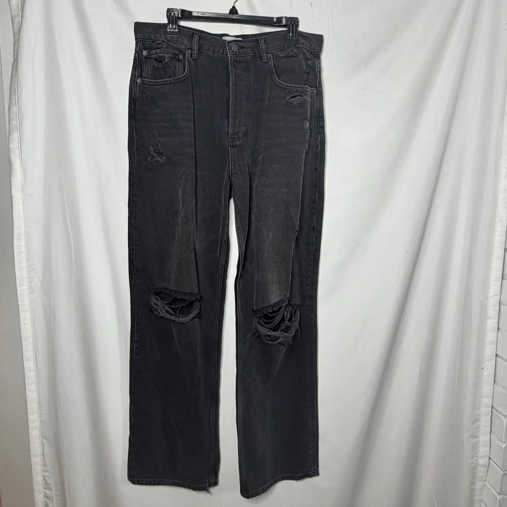 NEW with tags Boyish Black The Ziggy High-Rise Straight Leg Jeans Size 30